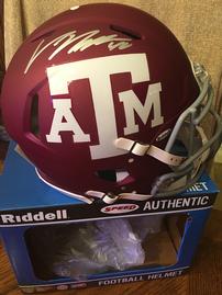 TX A&M football helmet, autographed by Von Miller 202//269